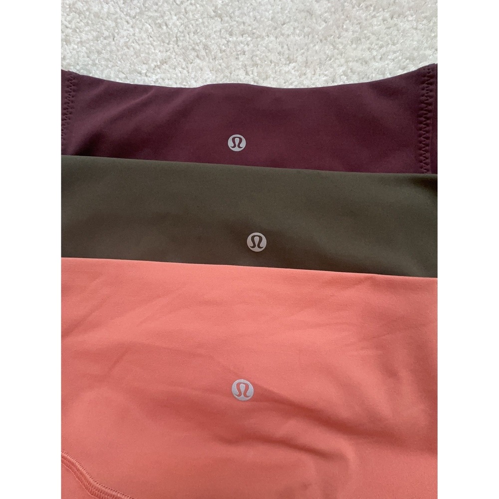 3 Lululemon Leggings Align & Wunder Under Size 12 Multicolor Athleisure Yoga - Picture 3 of 7